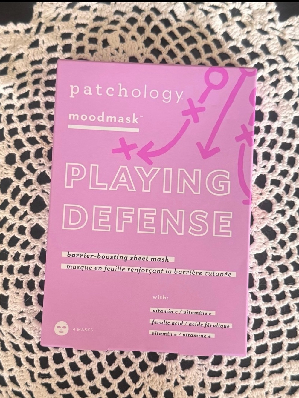 Patchology Moodmask Playing Defense Sheet Mask – Pink Barrier-Boosting Treatment
